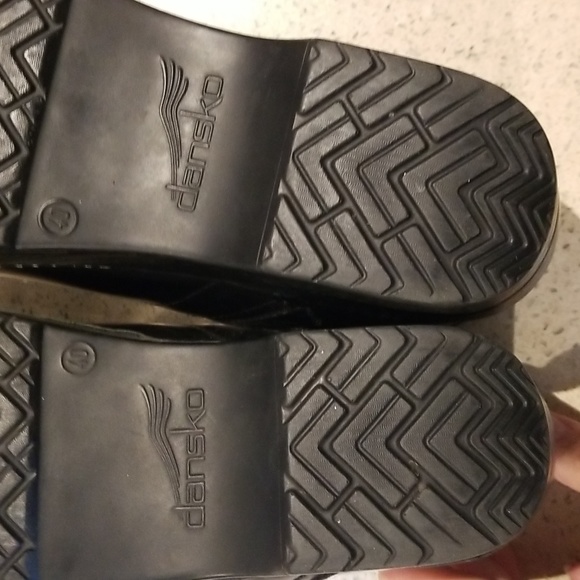 Dansko Black clogs leather sz Eur 40 aka  US 9 - Picture 3 of 4